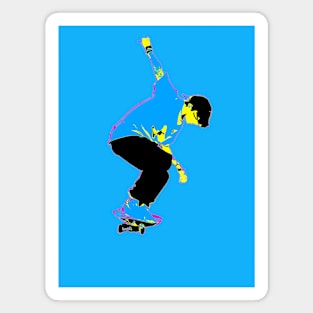 Ready to Jump - Skateboarder Magnet